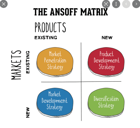 مدلهای بازاریابی - مدل ماتریس آنسوف Ansoff
